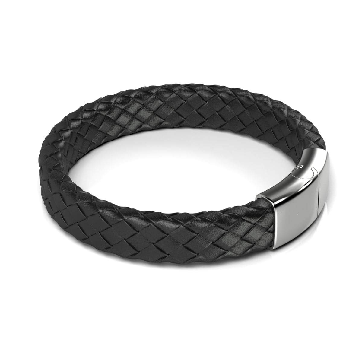 Silver | Infinity Braid | Leather Bracelet – NOGU.studio