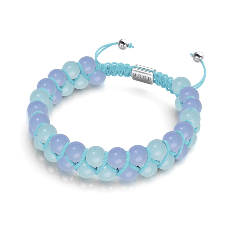Azure x Ultramarine | Lumos Ceramic | Vitality Macrame Bracelet