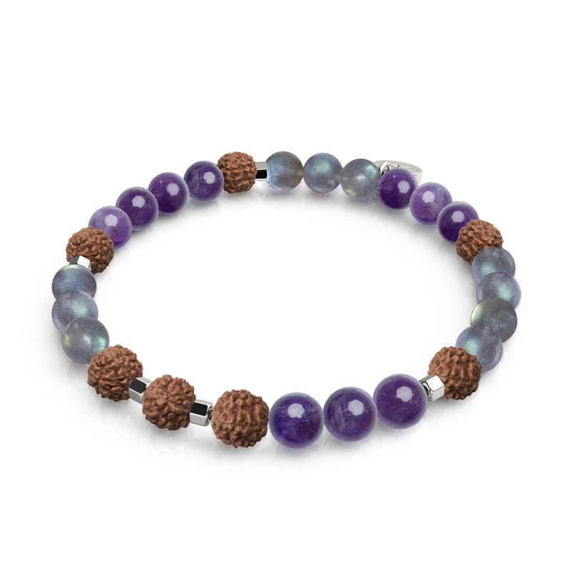 Shaolin Monk | Gemstone Rudraksha |  Mala Bracelet