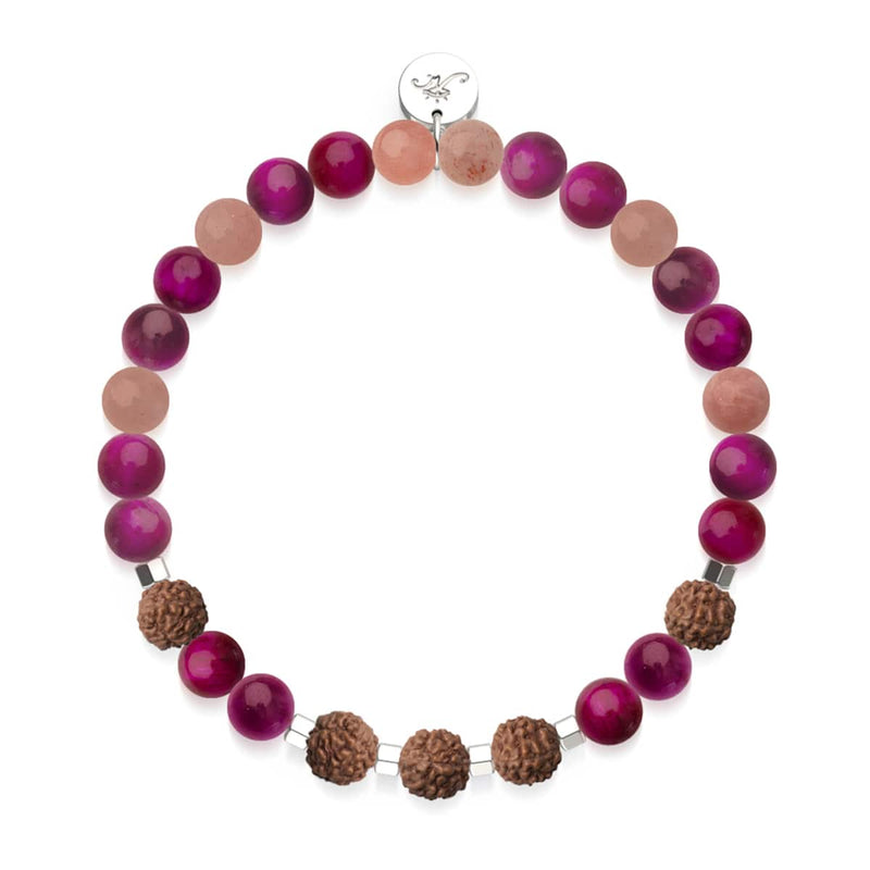 Solstice | Gemstone Rudraksha |  Mala Bracelet