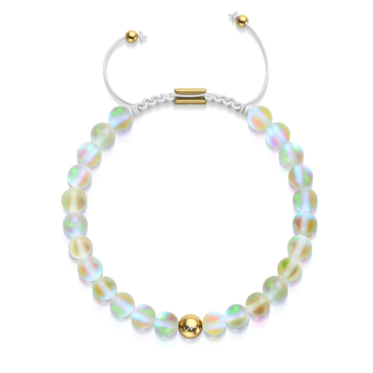 Canary | Gold | Mermaid Glass Macrame Bead Bracelet – NOGU.studio