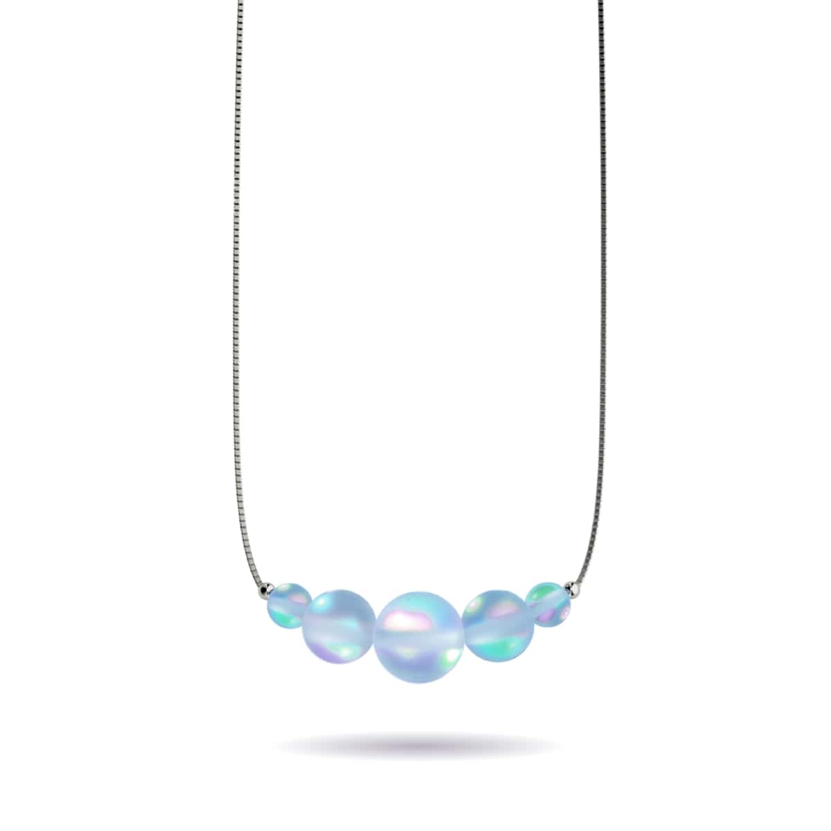 Whale Tail Glass Bead Bracelet - Nautical Beach Ocean Jewelry - Handmade Beaded Bracelets for Women - Fiona - BR2824C