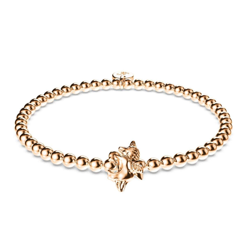 Pegasus | 18k Rose Gold | Winged Unicorn Charm Bracelet