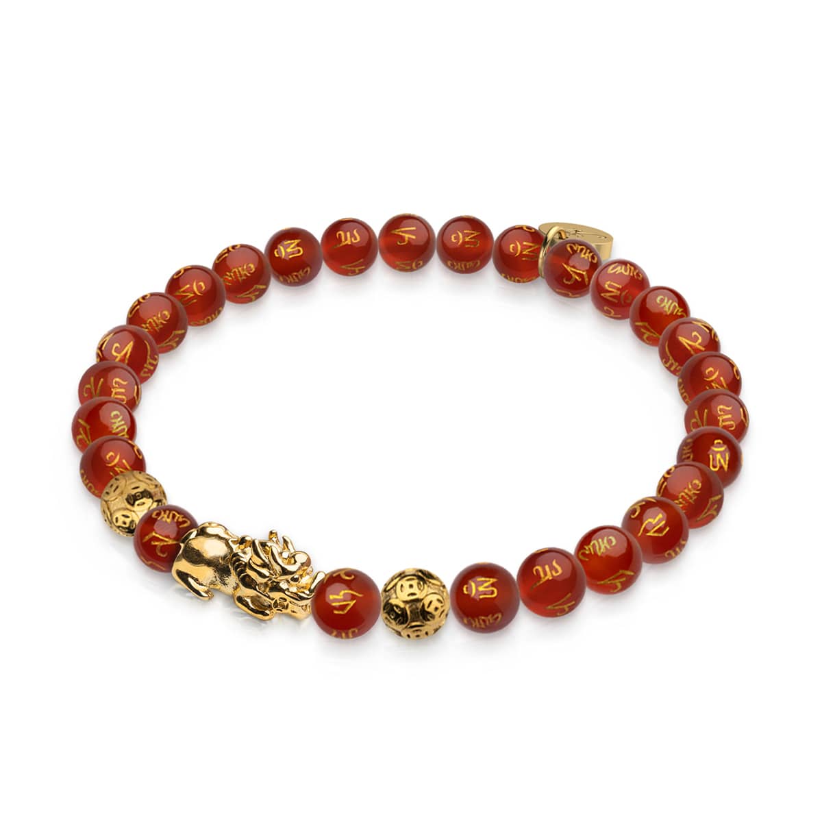 Piyao Red String Bracelet Pixiu Piyao Red String 24k Gold Plated