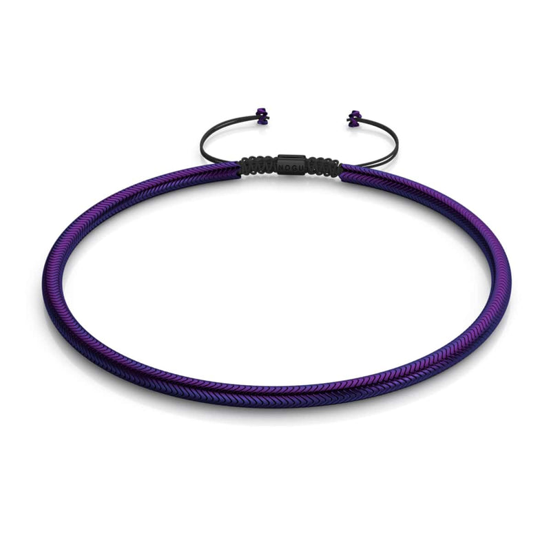 Serpentine | Heliotrope Hematite x Gunmetal | Double Wave Necklace