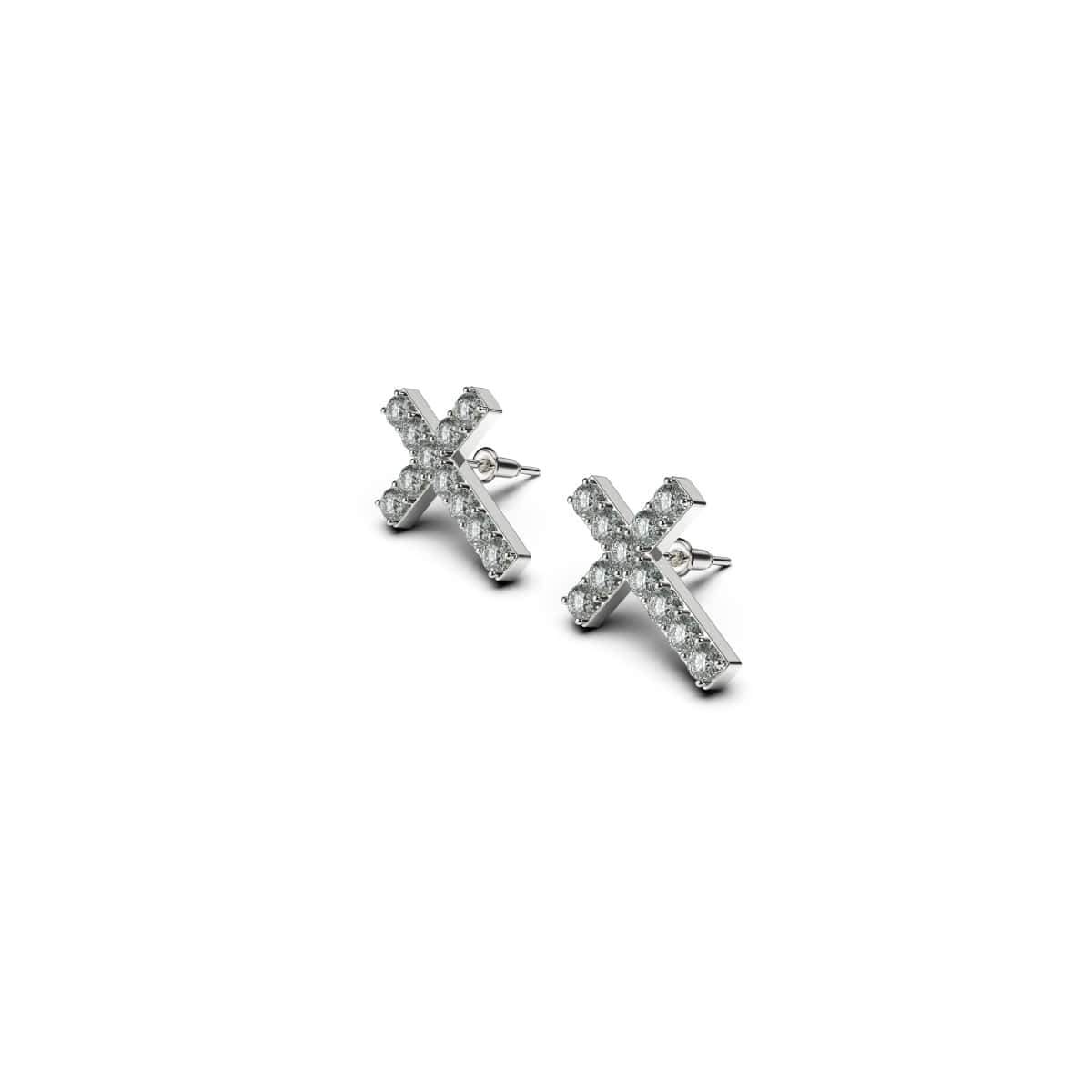 Blessed Cross Gold Earrings Blessed Cross Gold Earrings
