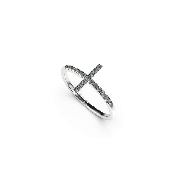 BLESSED BULLET ■ (Silver 925) 9mm cross chain ring 9mm Cross Chain Ring - BLESSED BULLET | 60% - Asian Fashion