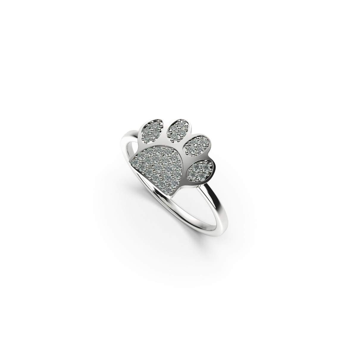 Dog Paw Print Silicone Wedding Ring - Engraved Dual Layer | Knot Theory