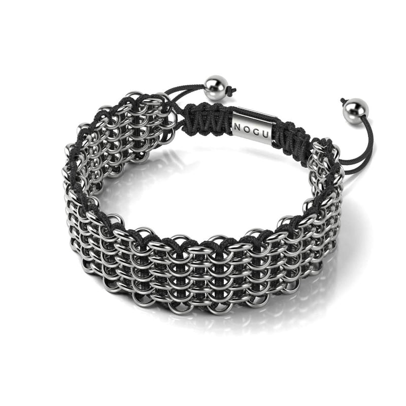 Panda Links | Deluxe Kismet Bracelet | Black x Silver