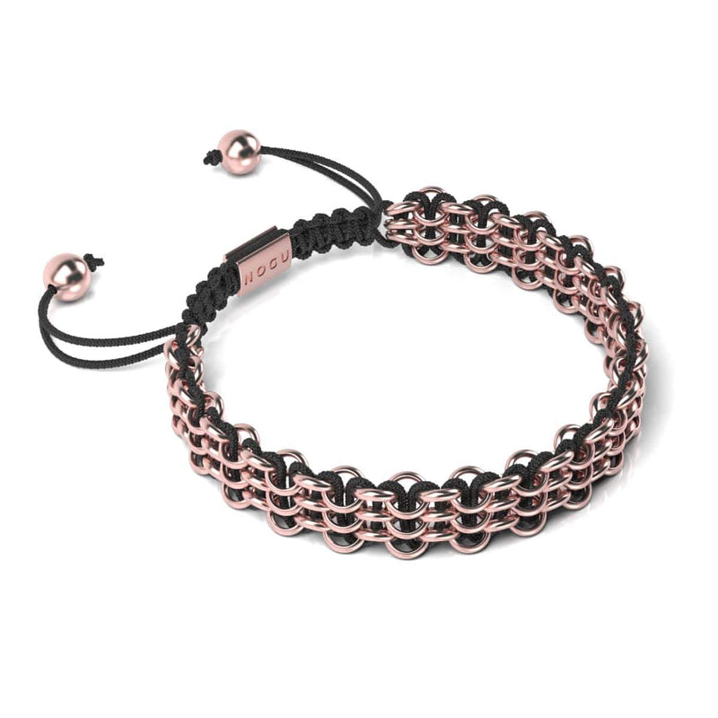 Tiger Links | Original Kismet Bracelet | Black x Rose Gold