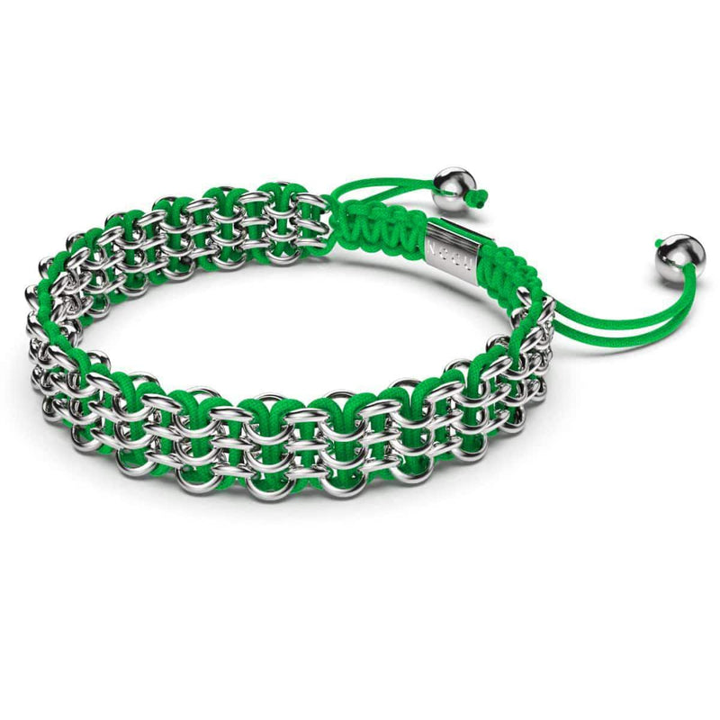 Tree Frog Links | Original Kismet Bracelet | Green x Silver
