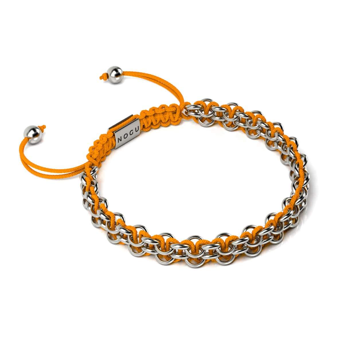Orangutan Links | Mini Kismet Bracelet | Orange x Silver – NOGU