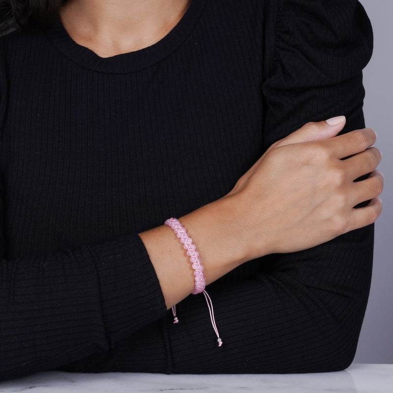 Rose Quartz | .925 Sterling Silver | Vitality Bracelet