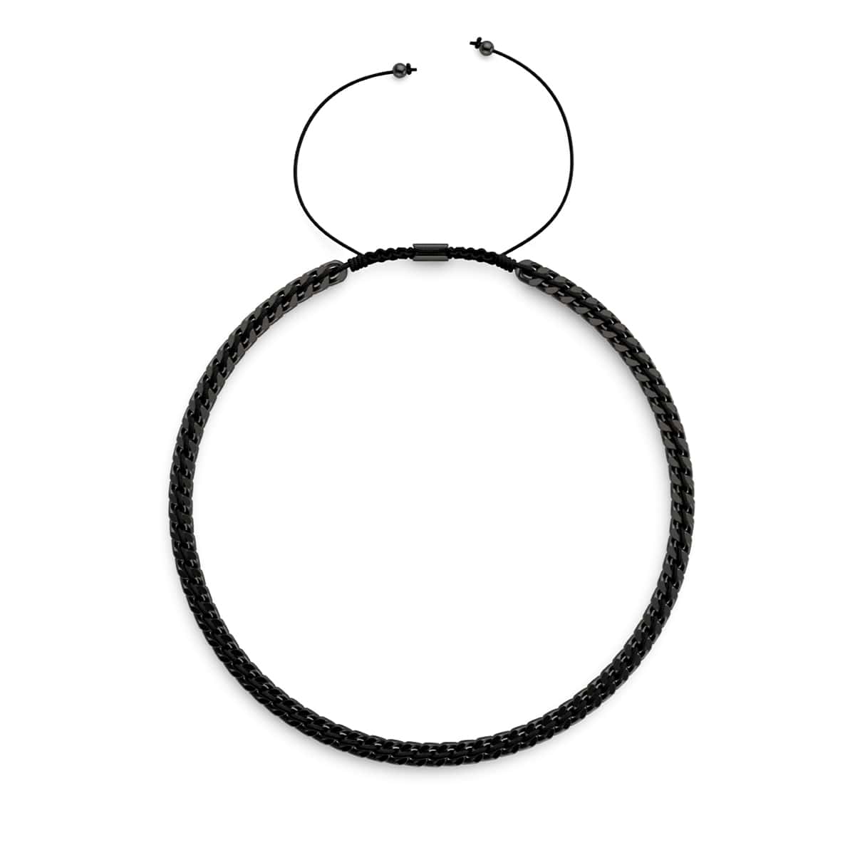 Black x Gunmetal | Gaia Wheat Chain | Choker Necklace – NOGU