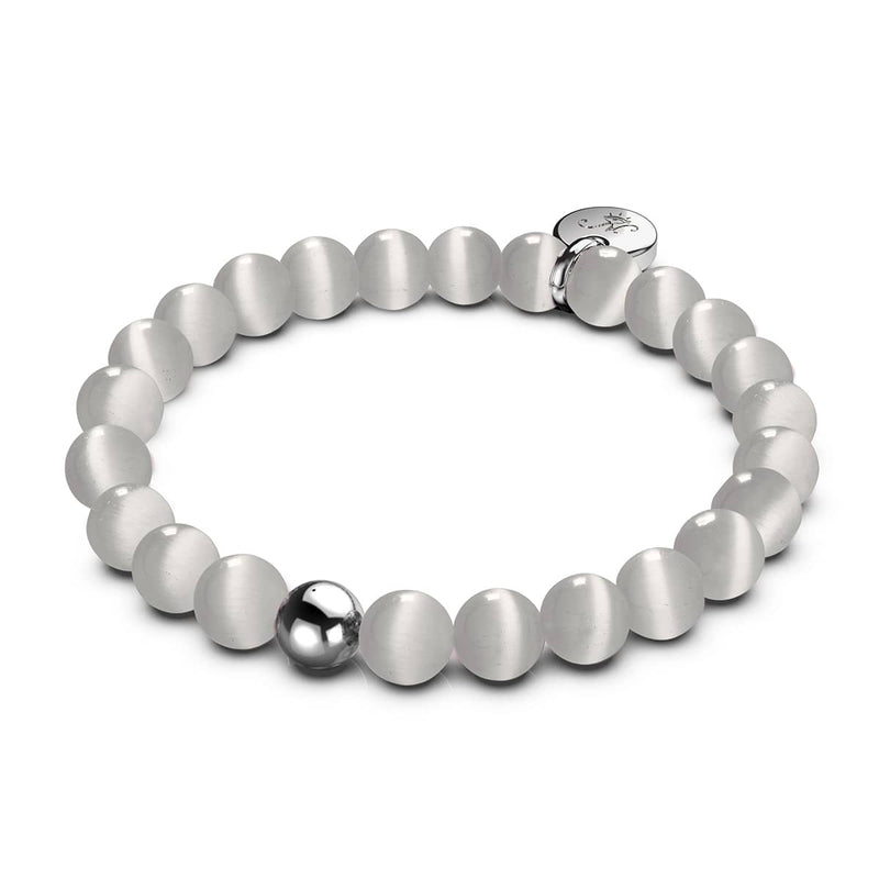 Velvet Storm | .925 Sterling Silver | Cheshire Glass Bracelet